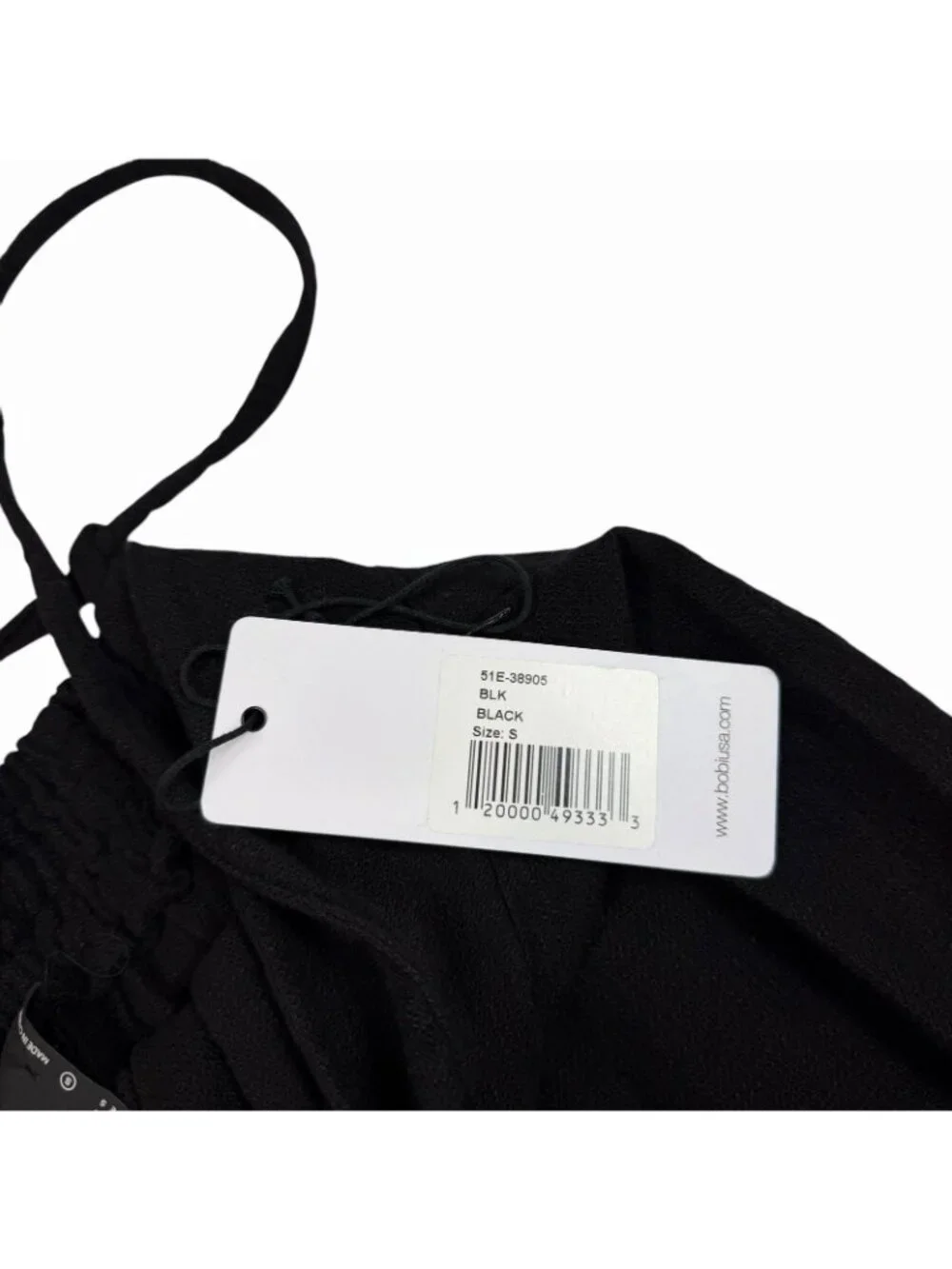 BOBI Overall Pants Size Small Black Wide Leg Ultra High Rise Waist 51E-389015 - Picture 7 of 10